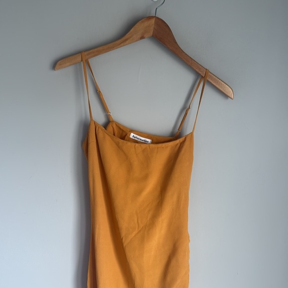 Reformation Mignon Dress in Ochre 0 - Picture 6 of 16